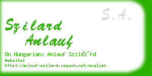 szilard anlauf business card